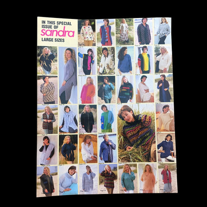 SANDRA SPECIAL ISSUE KNITTING MAGAZINE GRAND STYLE LARGE SIZES     LF1