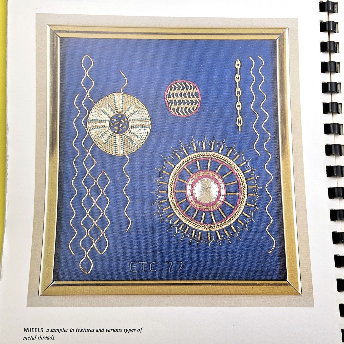 INTRO TO SILK & METAL THREAD EMBROIDERY BOOKLET BY ELSA T. COSE SIGNED     BM4