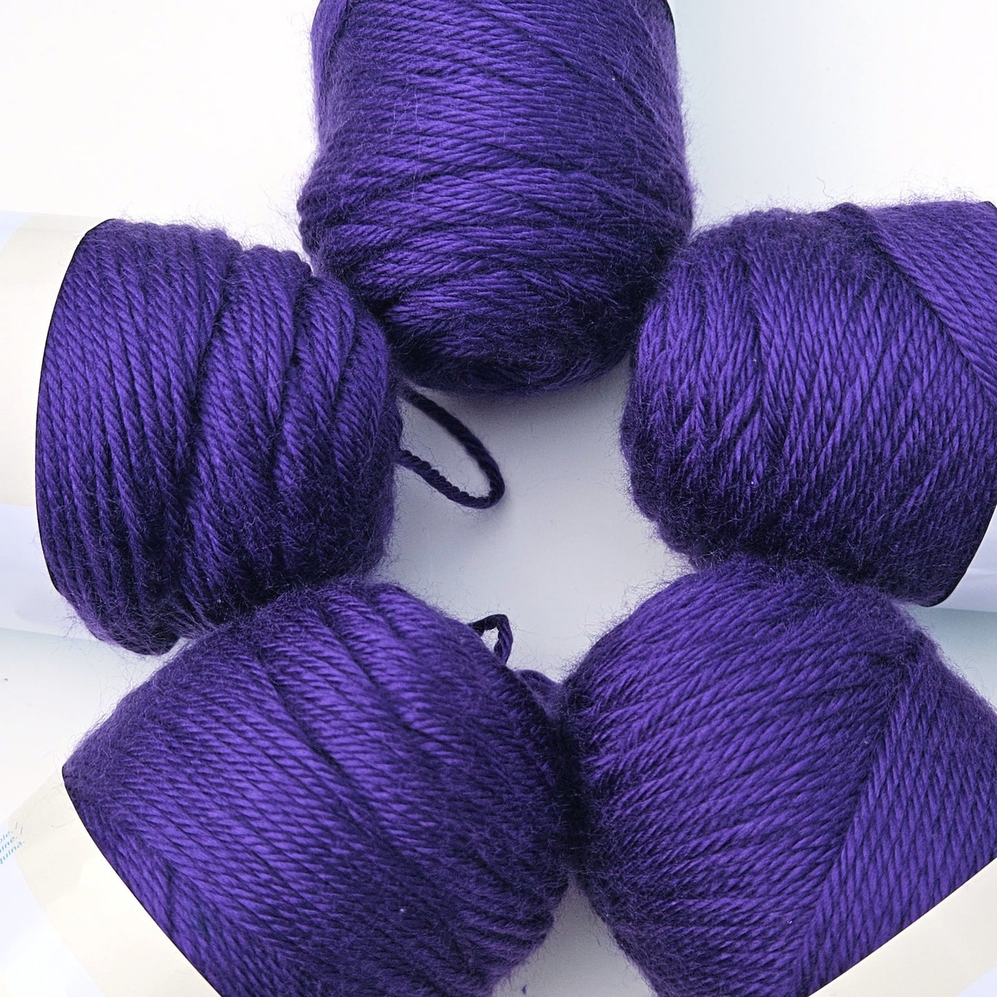 5 SKEINS CARON SIMPLY SOFT YARN:  PURPLE    SL1