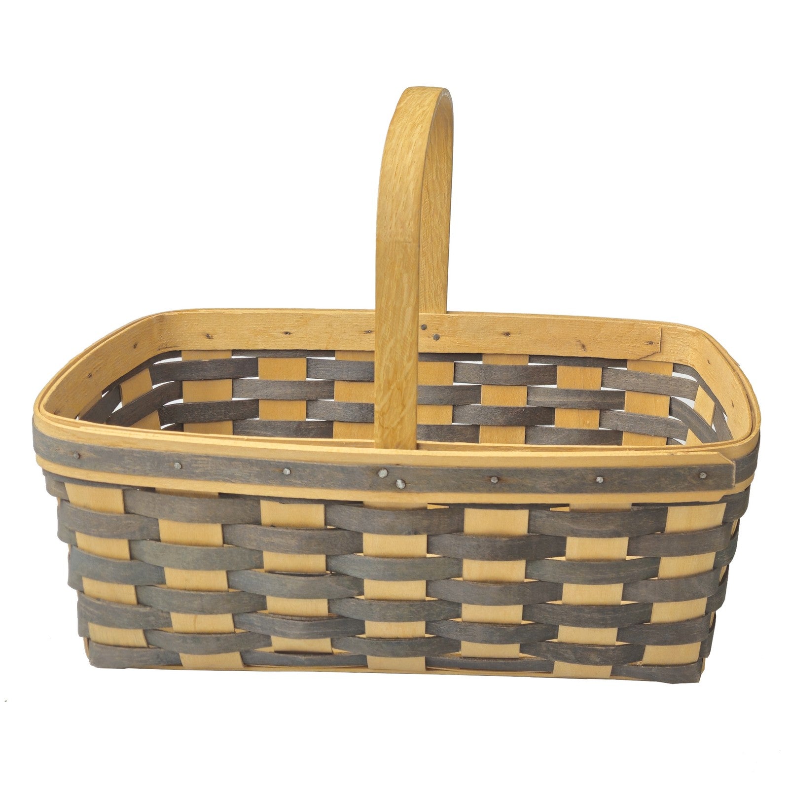 1988 LONGABERGER BASKET:  BLUE WEAVE GRANDMA BONNIE FAMILY SIGNED0
