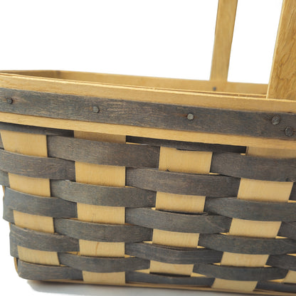 1988 LONGABERGER BASKET:  BLUE WEAVE GRANDMA BONNIE FAMILY SIGNED6