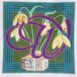 RISHFIELD DESIGNS HP NEEDLEPOINT CANVAS: MONOGRAM "W" PILLOW INSERT   BM0