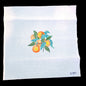 LARGE NEEDLEPOINT CANVAS:  CLEMENTINE ORANGE  SEAT, RUG    GG0