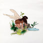 HAND PAINTED NEEDLEPOINT CANVAS:  WATER NYMPH  PIXIE    BM0