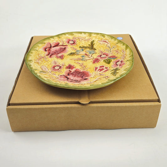 LONGABERGER 9" LUNCHEON PLATE: MAJOLICA GARDEN0