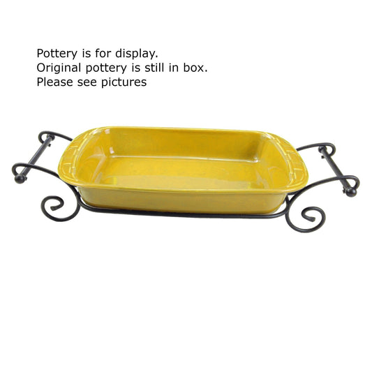 LONGABERGER WROUGHT IRON:  9" X 13" BAKING DISH CADDY  71155  NIB0