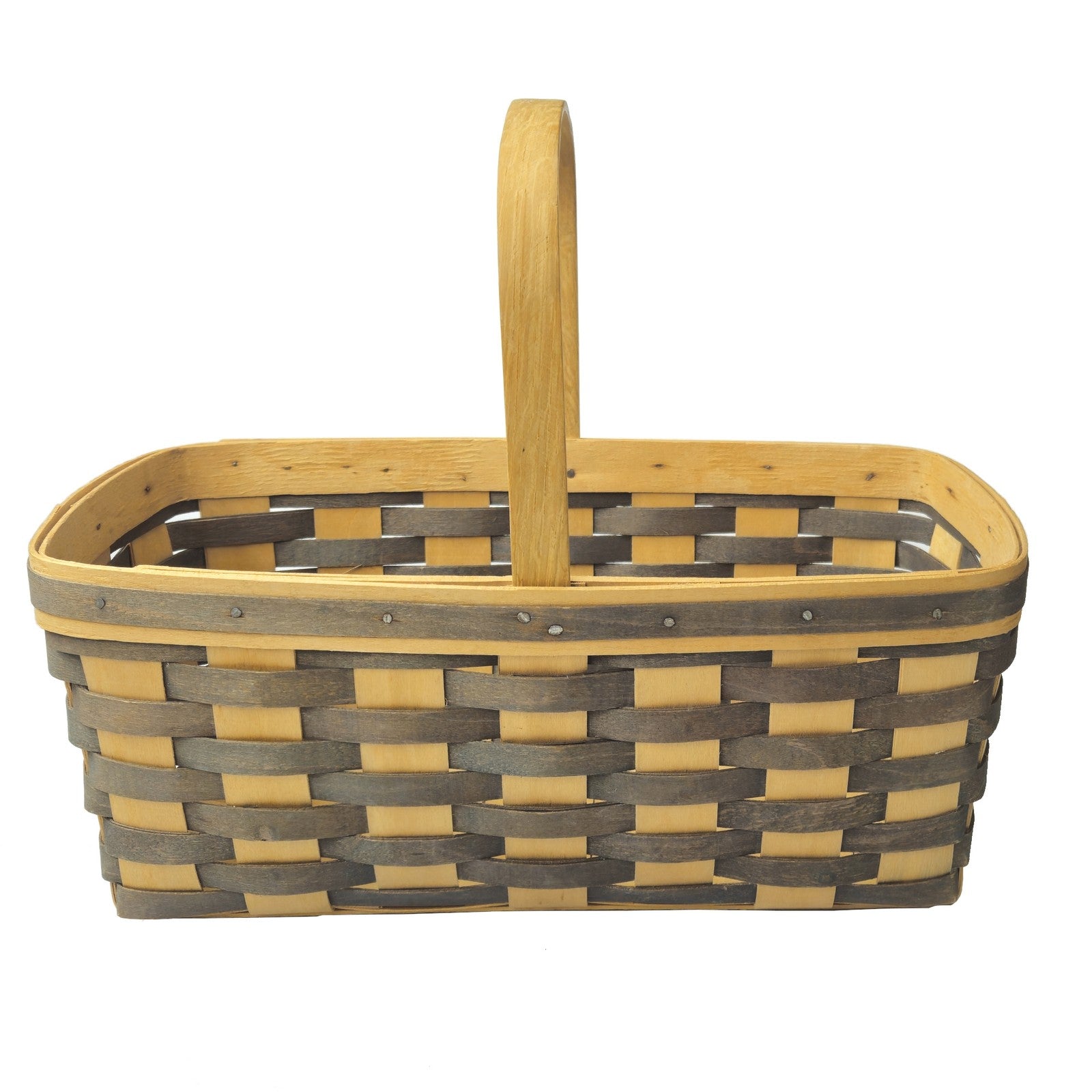 1988 LONGABERGER BASKET:  BLUE WEAVE GRANDMA BONNIE FAMILY SIGNED2