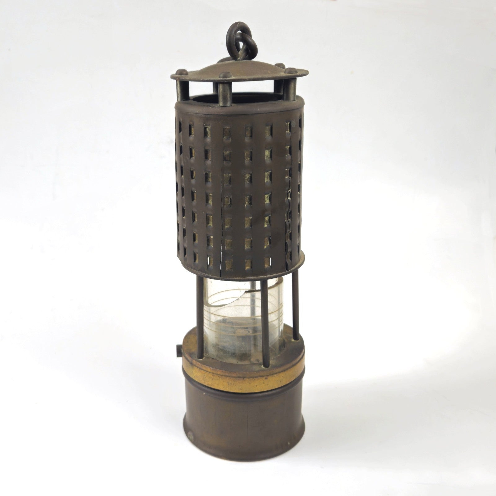 VINTAGE KOEHLER COAL MINER'S SAFETY LANTERN LAMP0