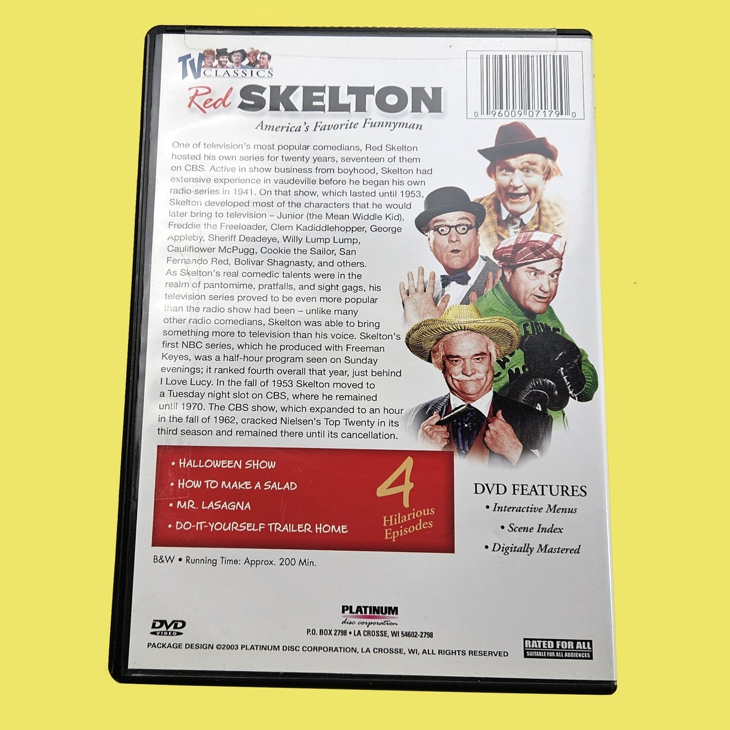 3 RED SKELTON DVD LOT: VOL 2, 3, 4  TWO NEW   LF1