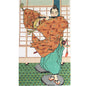 LARGE PRINCELY NEEDLEPOINT CANVAS:  ASIAN THEME FLUTE SAMURAI   BM0