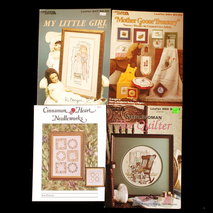 25 CROSS STITCH CHART / BOOKLET LOT:  VARIETY OF THEMES   BM4