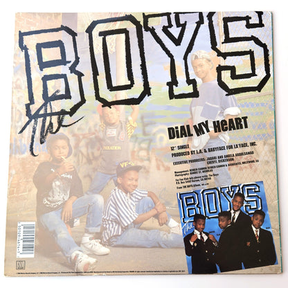 1988 THE BOYS DIAL MY HEART ALBUM VINYL LP RECORD     LF1
