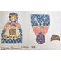 CONNIE WELCH HAND PAINTED NEEDLEPOINT CANVAS:  3D DOLL / DOOR STOP    BM0