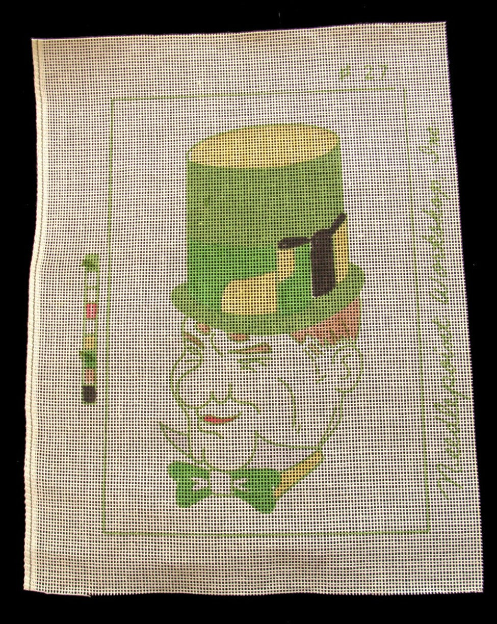 W.C. FIELDS NEEDLEPOINT CANVAS  OOAK OOP    BM1