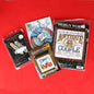 4 COUNTED CROSS STITCH KIT LOT:  BOOKMARK, SPORTS, NAPKIN RING, ANTIQUE   BM0