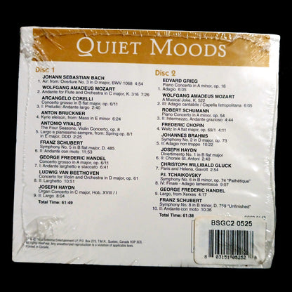 QUIET MOODS CLASSICAL MUSIC CD NEW:  BACH TCHAIKOVSKY  STOCKING STUFFER  LF1
