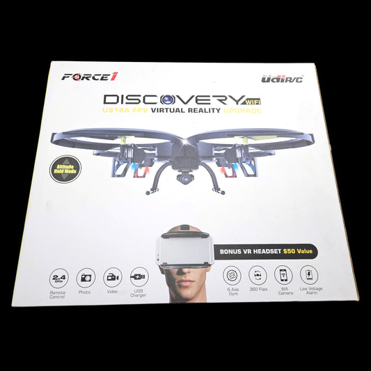 FORCE 1 DISCOVERY U818A FVP VIRTUAL REALITY UPGRADE DRONE   NIB    KMO0