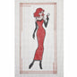 HAND PAINTED NEEDLEPOINT CANVAS:  LADY IN RED      BM0