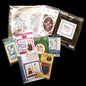 9 CROSS STITCH & 1 NP, EMBROIDERY KIT LOT:  CHRISTMAS, CELL PHONE CASE, BABY  BM0