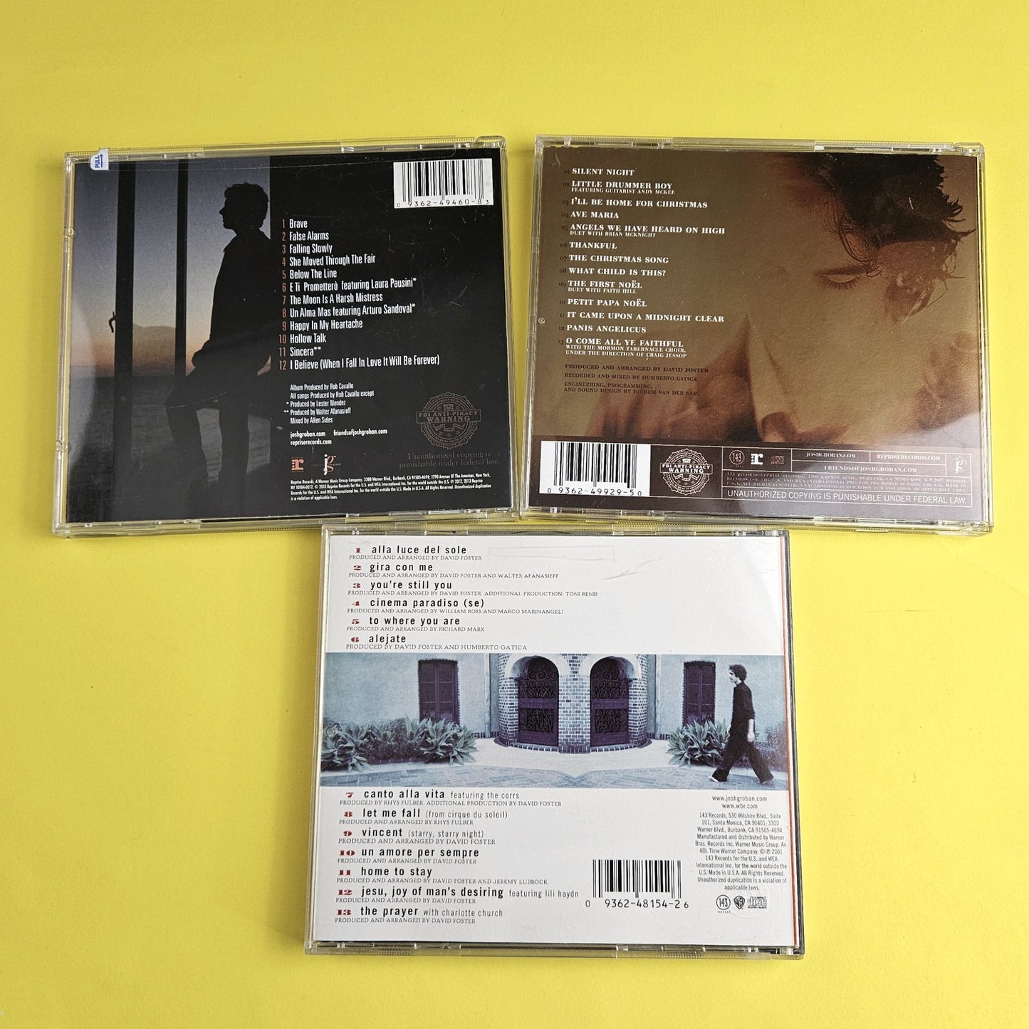 3 JOSH GROBAN CD LOT:  NOEL, ALL THAT ECHOES, JOSH GROBAN STOCKING STUFFER  LF1