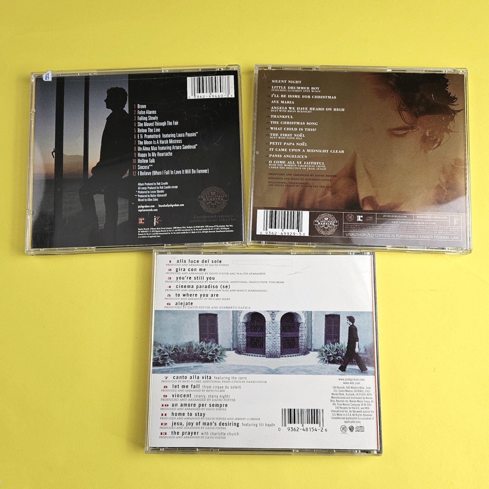 3 JOSH GROBAN CD LOT:  NOEL, ALL THAT ECHOES, JOSH GROBAN STOCKING STUFFER  LF1