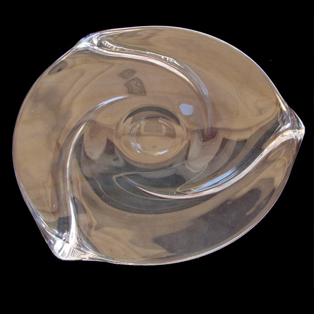 VINTAGE VAL ST. LAMBERT ART DECO PLATTER SIGNED      KM0