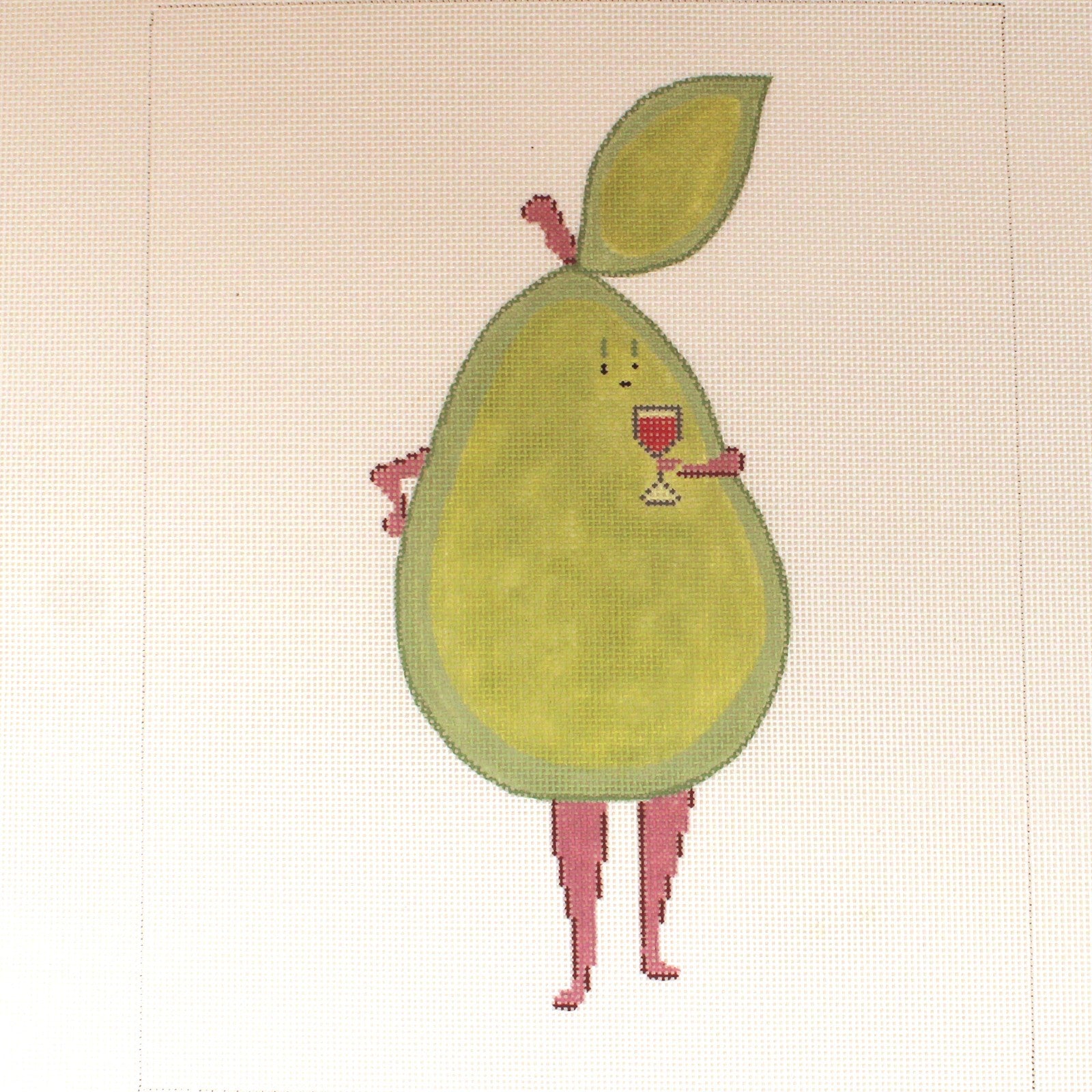 BARBARA RUSSELL HP NEEDLEPOINT CANVAS:  PEARS LIKE WINE  BM0