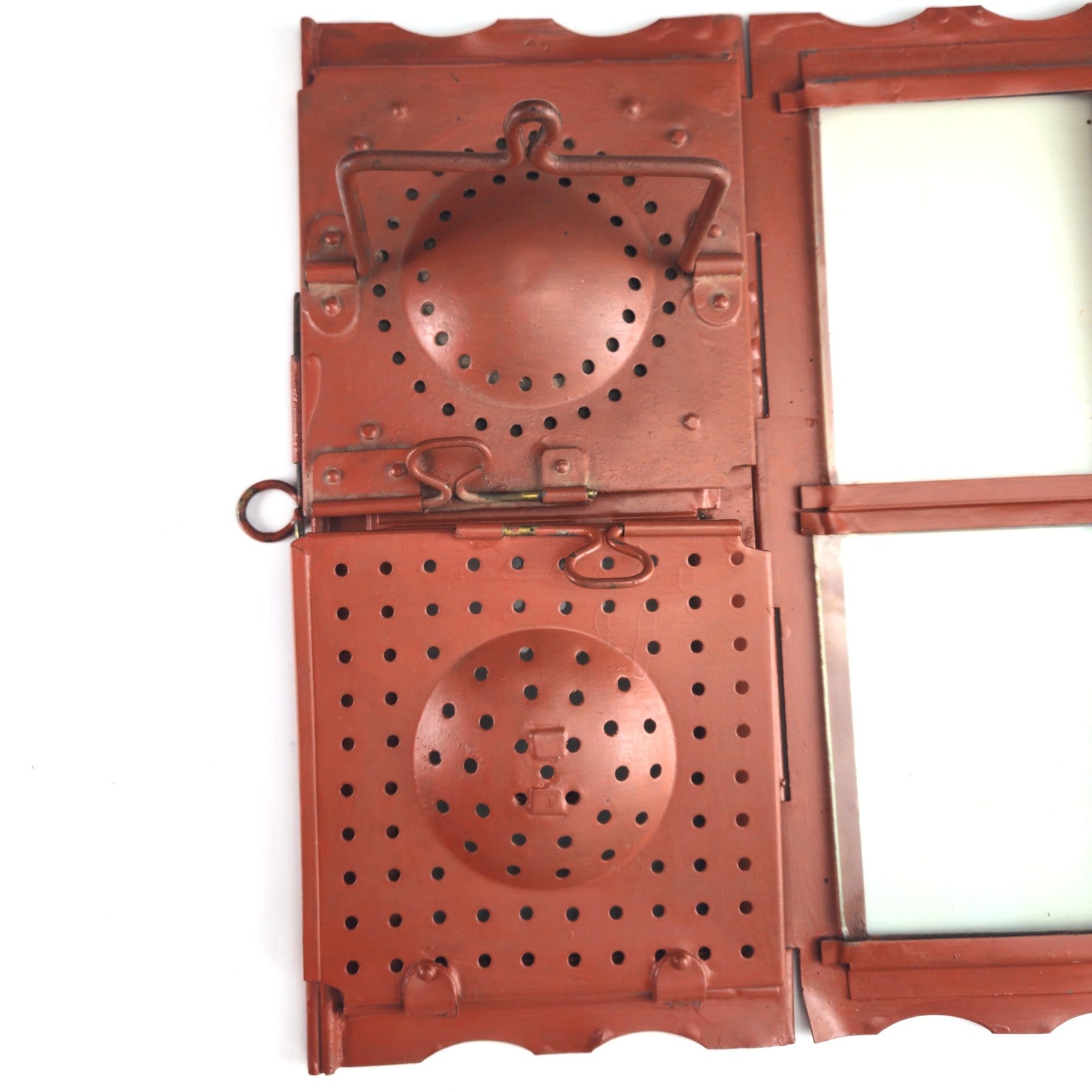 2 WWI TRENCH FOLDING CANDLE LANTERN LOT: 1914 HINKS & SON / 1915 G. POLKEY10