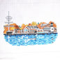 HP NEEDLEPOINT CANVAS: WATERFRONT PIER LIGHTHOUSE     BM0