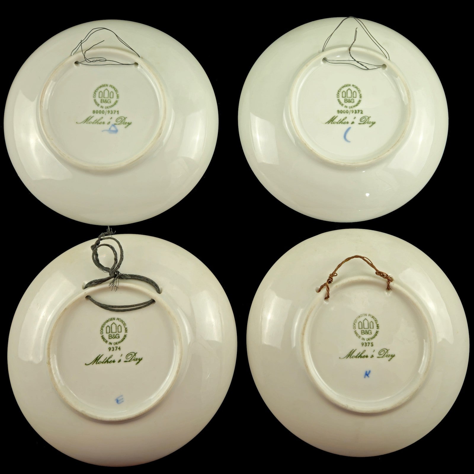 8 BING & GRONDAHL B & G MORS DAG MOTHER'S DAY PLATE LOT:  1971 - 19784