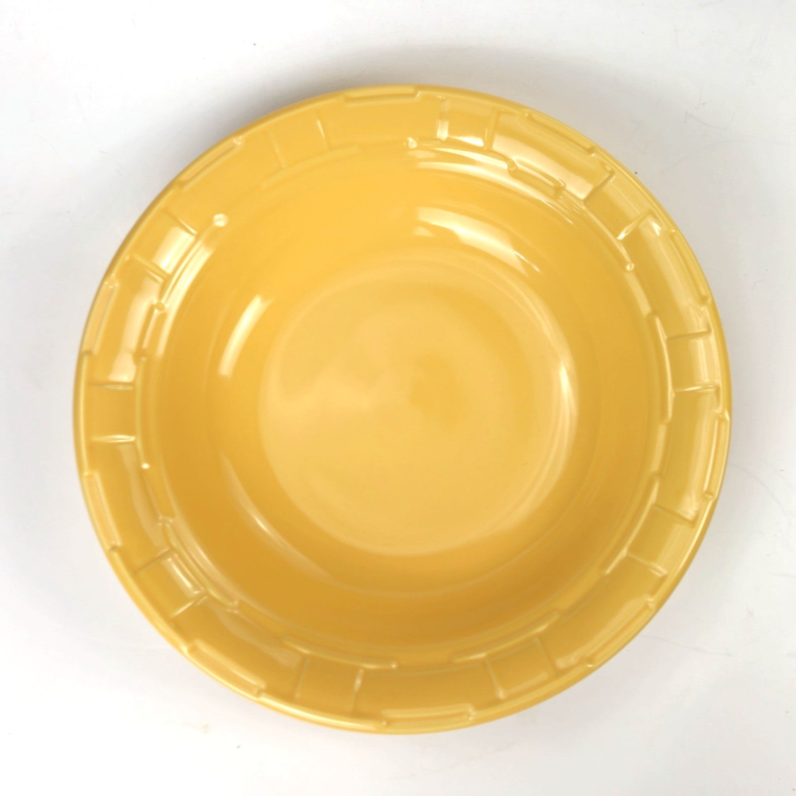 RETIRED LONGABERGER POTTERY:  WOVEN TRADITIONS LARGE PASTA BOWL BUTTERNUT1