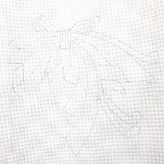 NEEDLEPOINT CANVAS:  RIBBON DRAWING     BM0