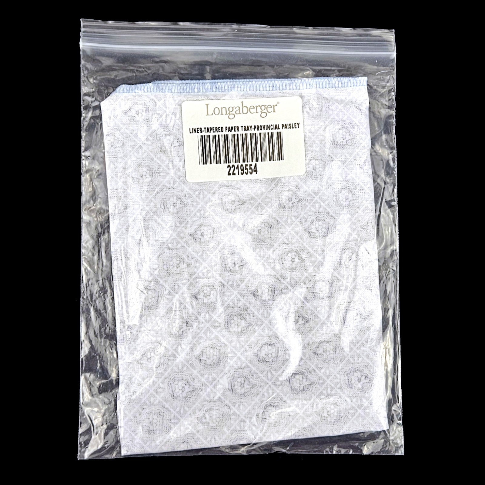 LONGABERGER LINER FOR TAPERED PAPER TRAY BASKET:  PROVINCIAL PAISLEY #22195540