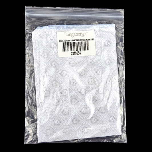LONGABERGER LINER FOR TAPERED PAPER TRAY BASKET:  PROVINCIAL PAISLEY #22195540