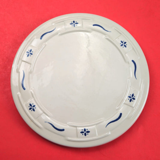 RETIRED LONGABERGER POTTERY:  TRIVET WOVEN TRADITIONS BLUE0