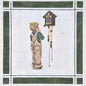 REBECCA HAND PAINTED NEEDLEPOINT CANVAS: BOY & CUCKOO CLOCK     BM0
