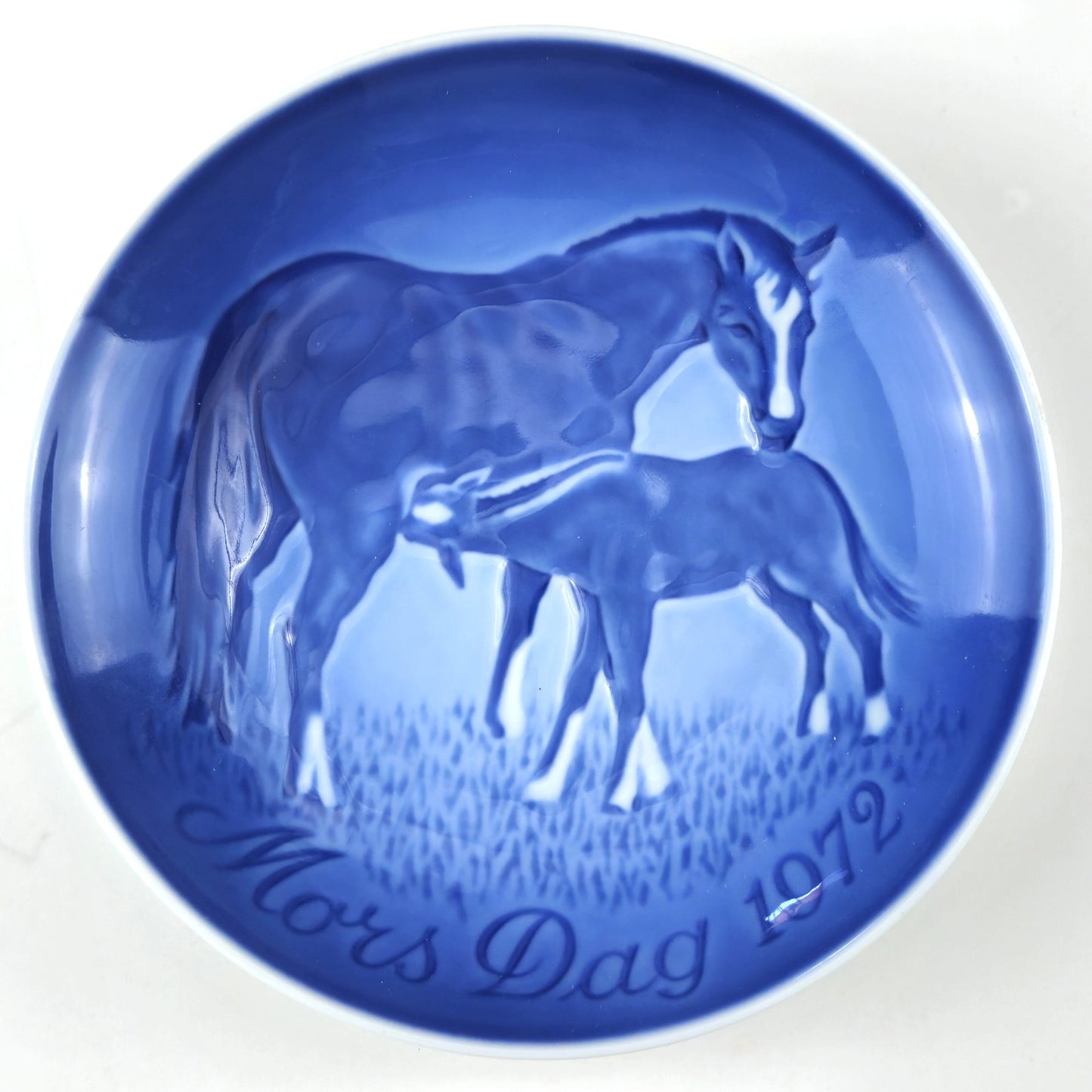 1971 BING & GRONDAHL B & G MORS DAG MOTHER'S DAY PLATE: HORSE WITH FOAL2