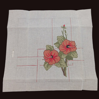 RITA KLEIN NEEDLEPOINT CANVAS KIT:  ROYAL HIBISCUS   BM2