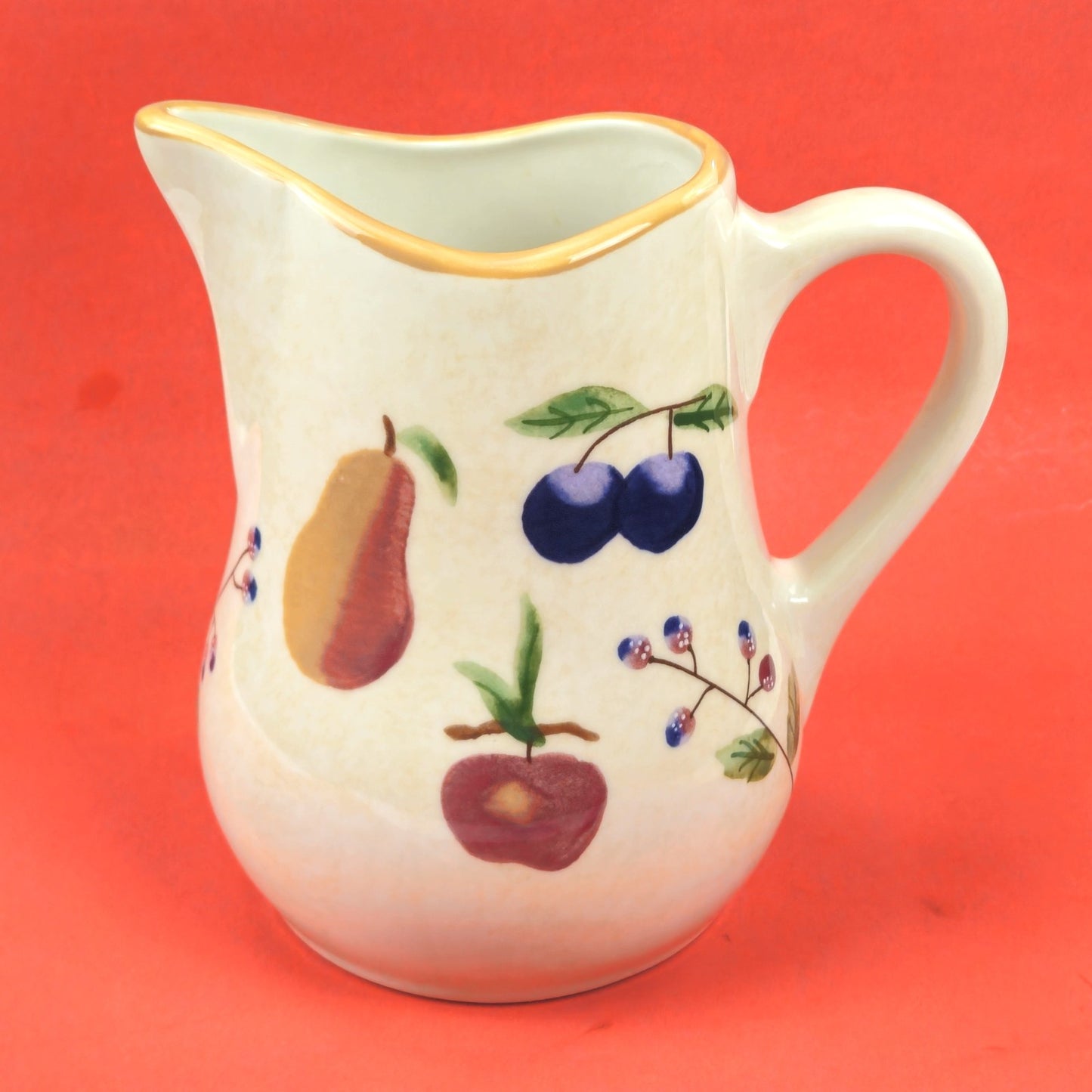 LONGABERGER FRUIT MEDLEY VITRIFIED POTTERY PITCHER2