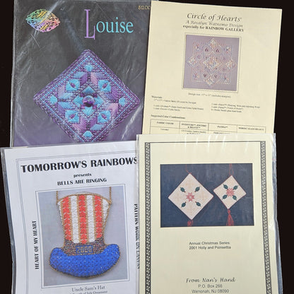 8 NEEDLEPOINT STITCH GUIDE / CHART LOT:  SEASONAL HOLIDAY WINTER, MOTHER'S    BM1