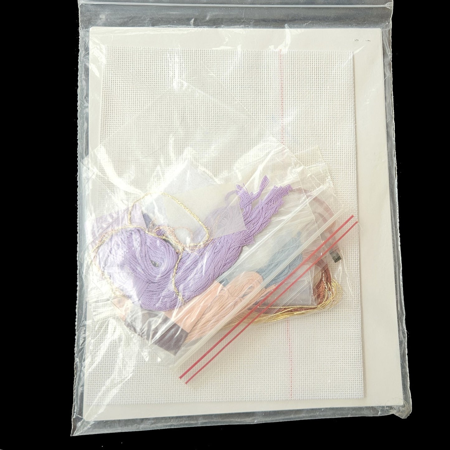 1983 NEEDLE FANTASIES NEEDLEPOINT KIT:  SILK SENSATION ORIENTAL FANS   BM1